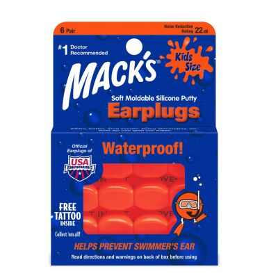 Macks Swim Earplugs Kids 6pr
