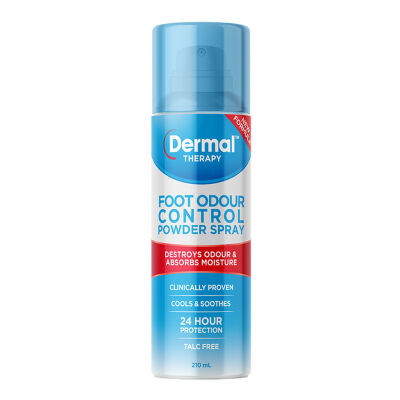 Dermal Therapy Foot Odour Control Pwd Spray 210ml