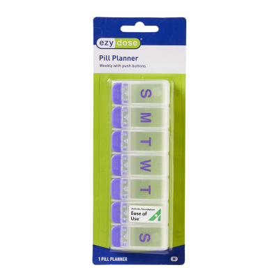 Ezy Dose Push Button Pill Reminder - 7 day med