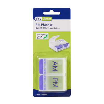 Ezy Dose Push Button Pill Reminder 1 day AM/PM