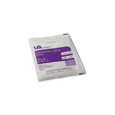 USL Non Woven Swabs Sterile 7.5cm x 7.5cm 2's
